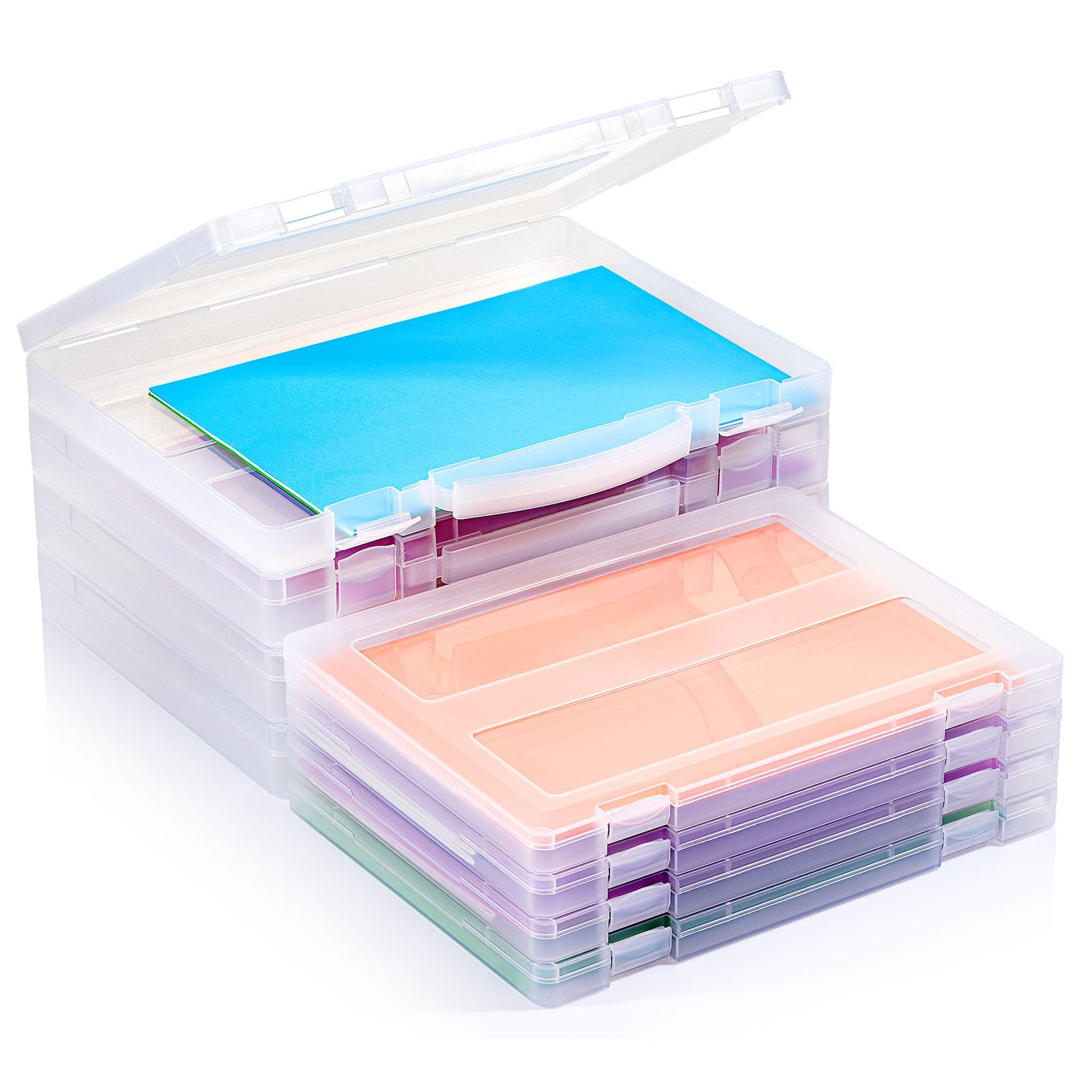 Amazon.com : iBune 8-Pack A4 Plastic Paper Organizer Box